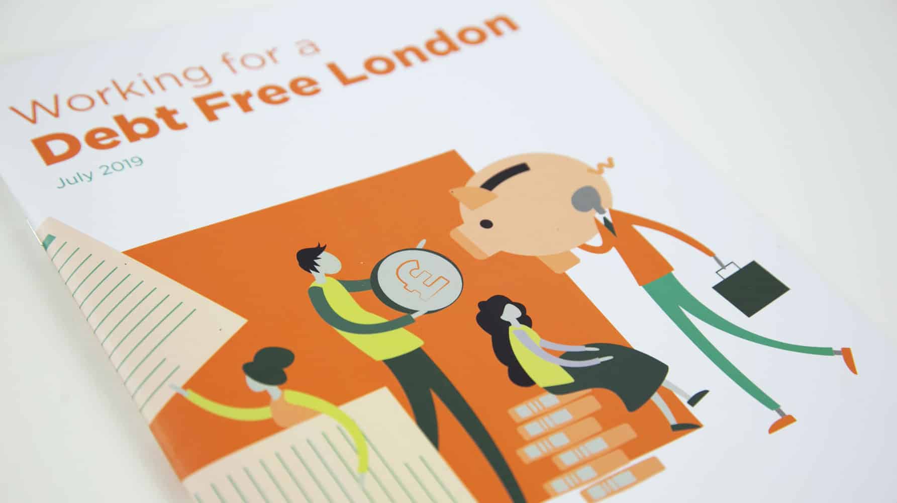 ave design studio london graphic design and website design and development for charities and not-for-profit organisations Debt Free London illustrations