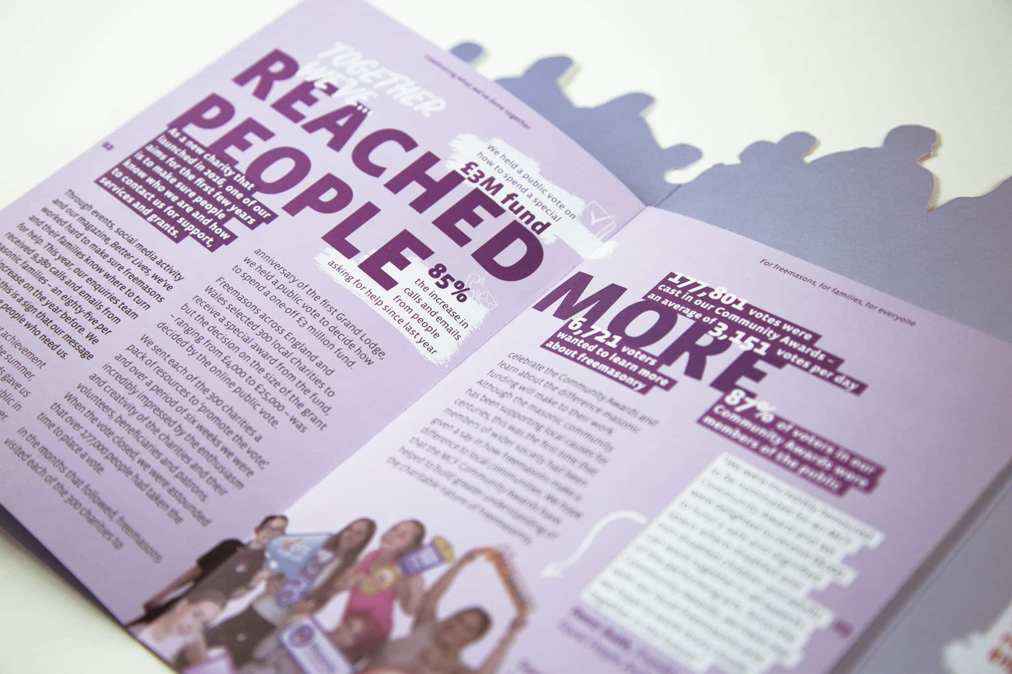 ave design studio london graphic design and website design and development for charities and not-for-profit organisations Masonic Charitable Foundation impact report