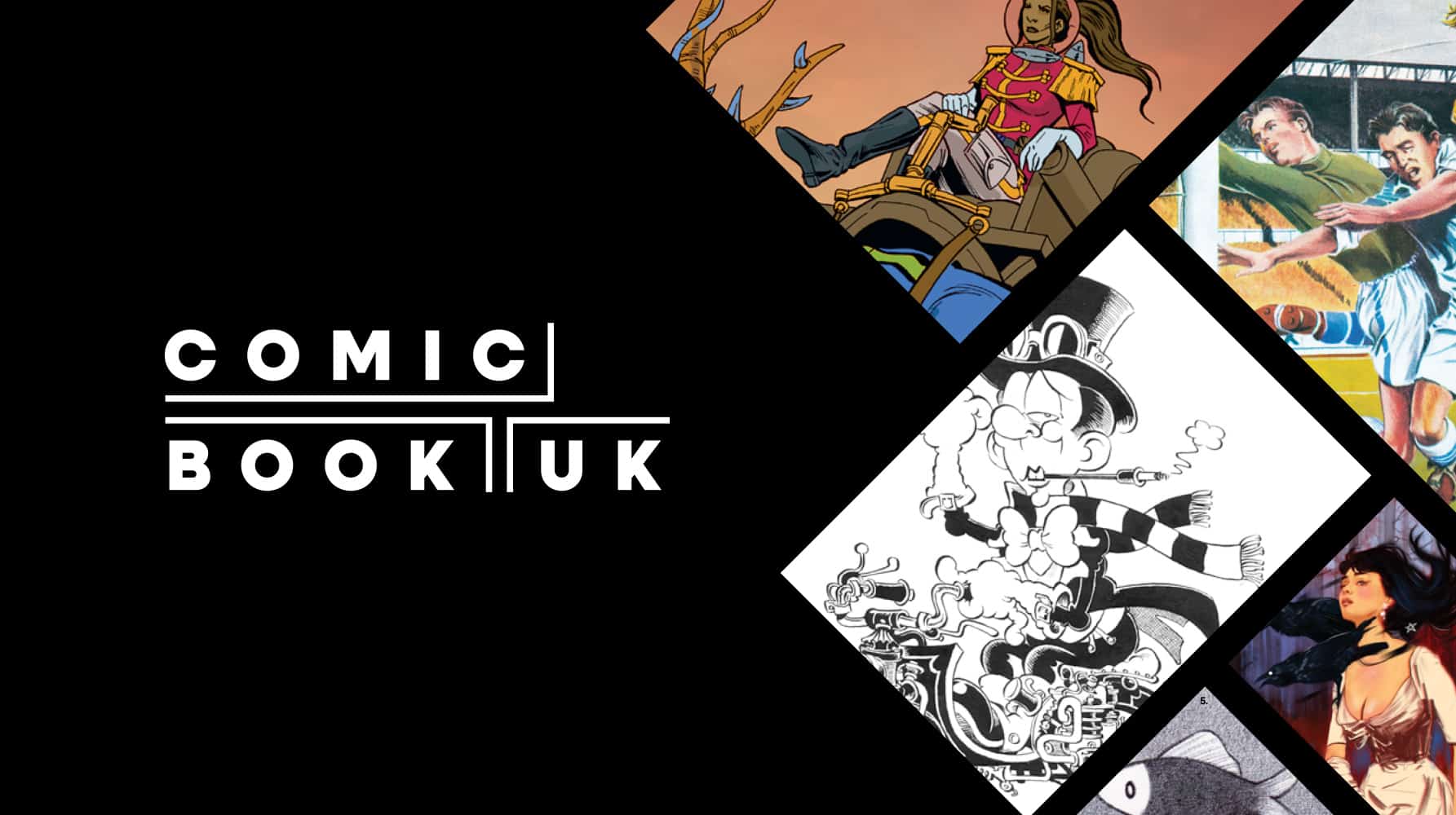 Comic Book UK brand identity and website
